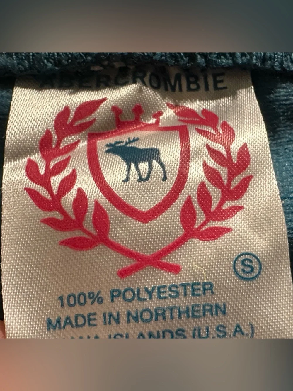 Vintage Abercrombie & Fitch mini skirt size Small blue